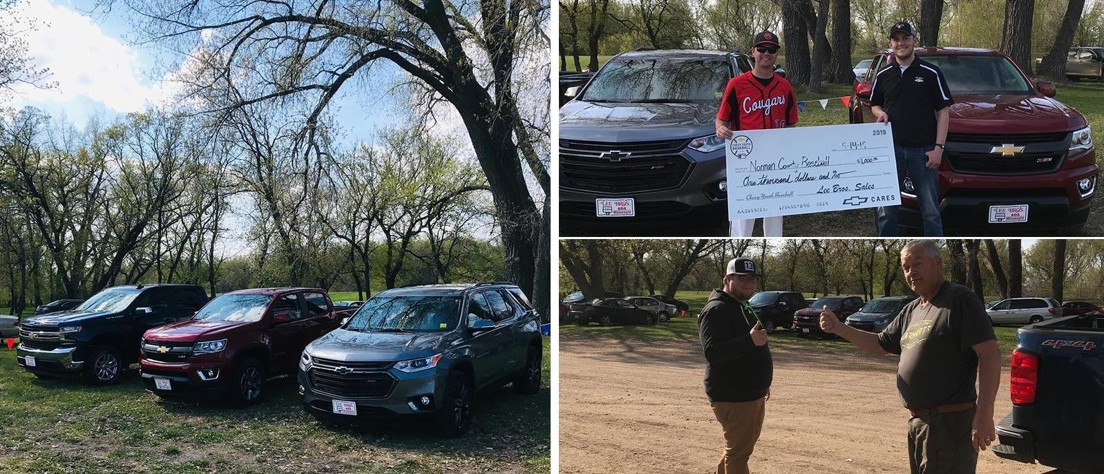 Cars images and people showing their certificates